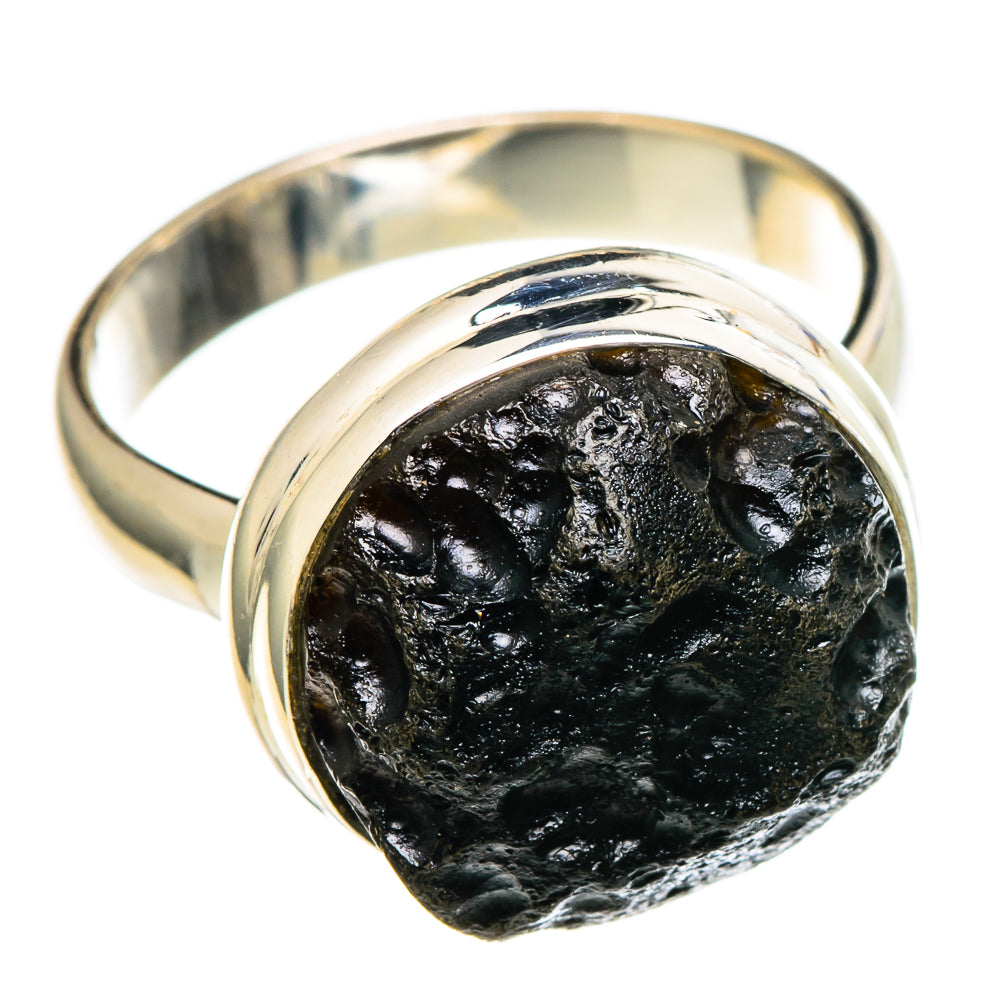 Tektite Rings handcrafted by Ana Silver Co - RING99743 - Photo 2
