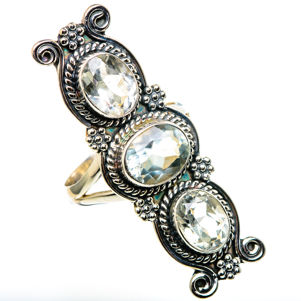 Green Amethyst Rings handcrafted by Ana Silver Co - RING99762