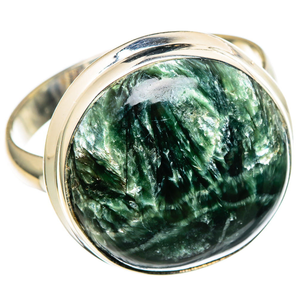 Seraphinite Rings handcrafted by Ana Silver Co - RING99766