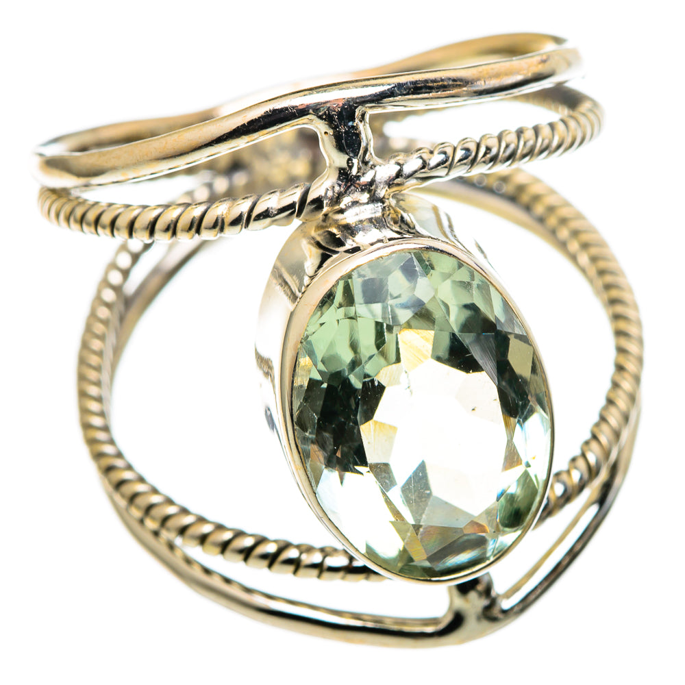 Green Amethyst Rings handcrafted by Ana Silver Co - RING99770