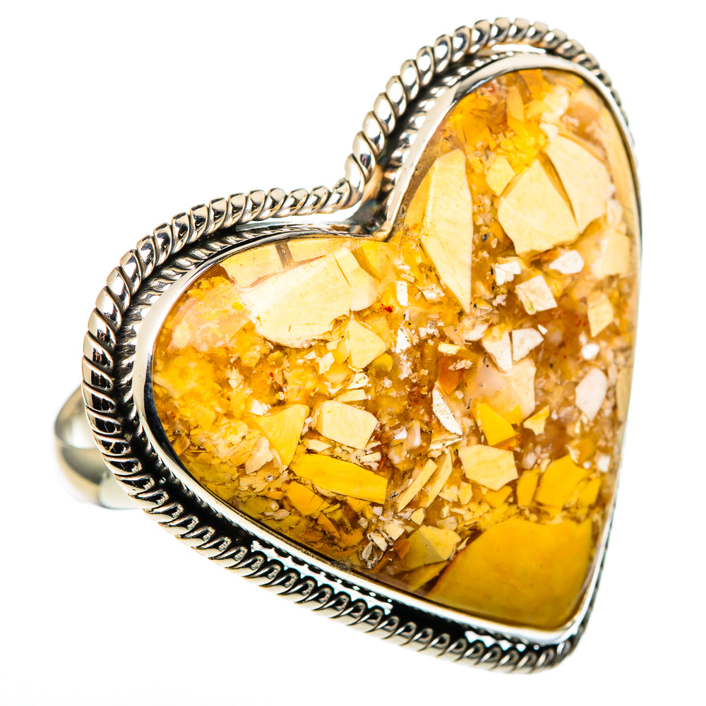 Brecciated Mookaite Rings handcrafted by Ana Silver Co - RING99774