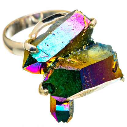 Titanium Sunshine Druzy Rings handcrafted by Ana Silver Co - RING99789