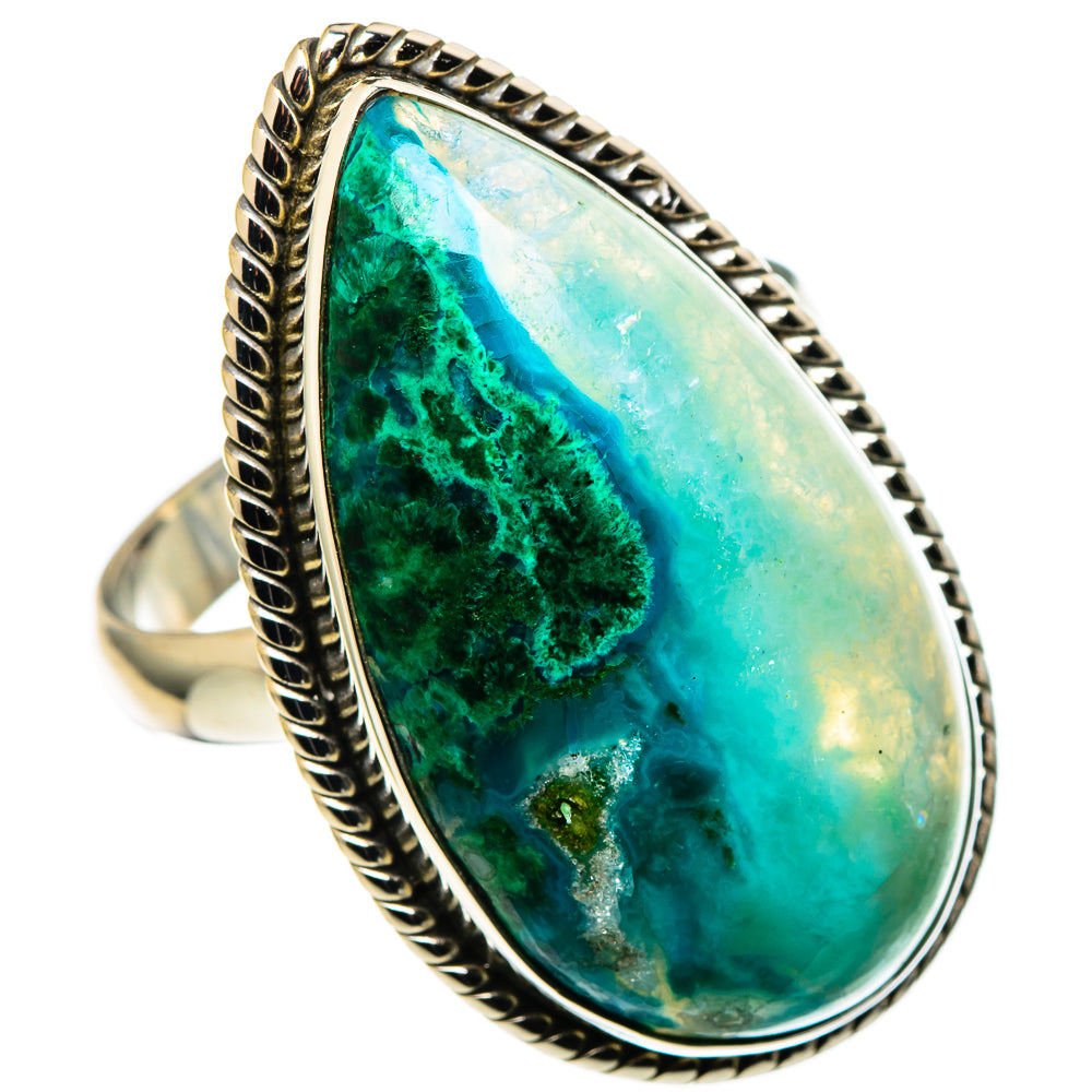 Chrysocolla Rings handcrafted by Ana Silver Co - RING99793