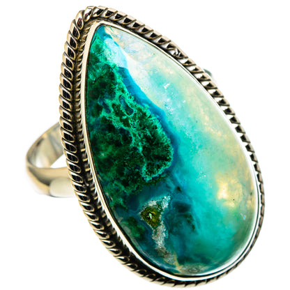 Chrysocolla Rings handcrafted by Ana Silver Co - RING99793