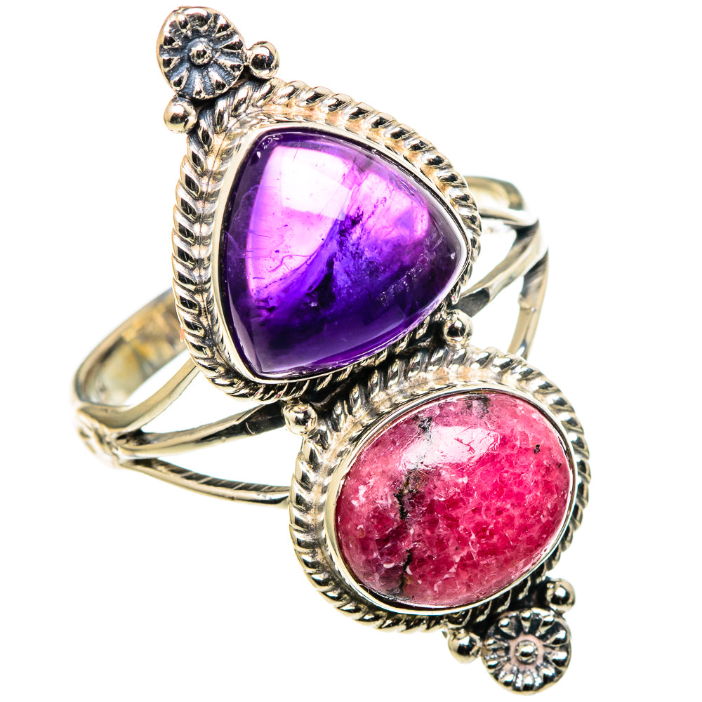 Rhodonite Rings handcrafted by Ana Silver Co - RING99794
