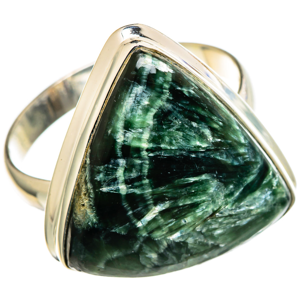 Seraphinite Rings handcrafted by Ana Silver Co - RING99806 - Photo 2