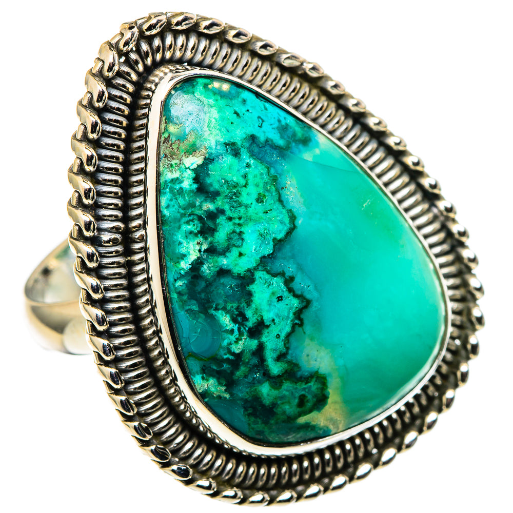 Chrysocolla Rings handcrafted by Ana Silver Co - RING99807