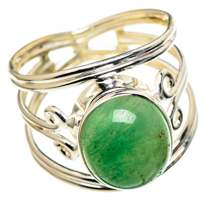 Green Aventurine Rings handcrafted by Ana Silver Co - RING99809