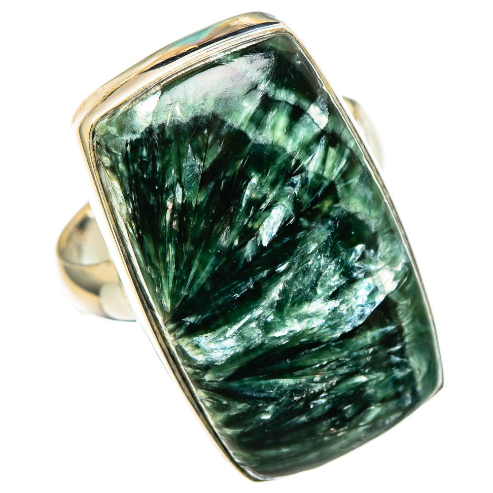 Seraphinite Rings handcrafted by Ana Silver Co - RING99810