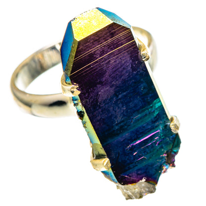 Titanium Sunshine Druzy Rings handcrafted by Ana Silver Co - RING99829