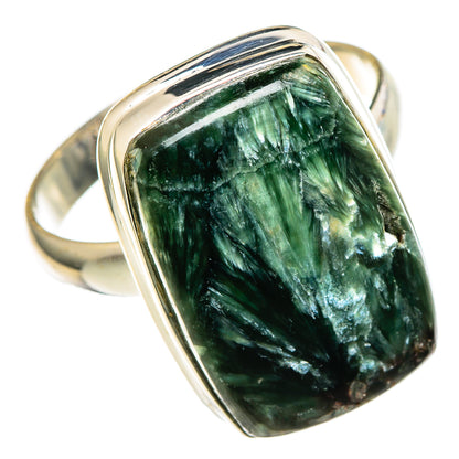 Seraphinite Rings handcrafted by Ana Silver Co - RING99838
