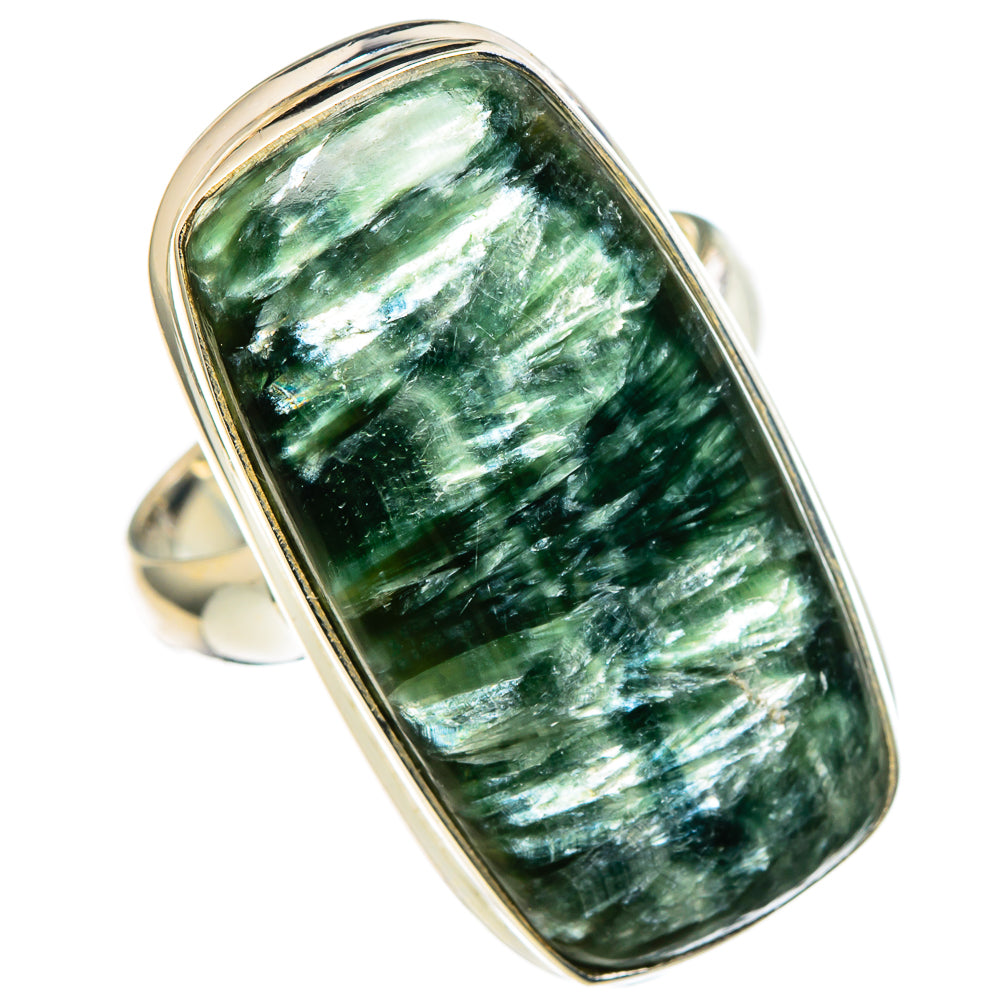 Seraphinite Rings handcrafted by Ana Silver Co - RING99846 - Photo 2