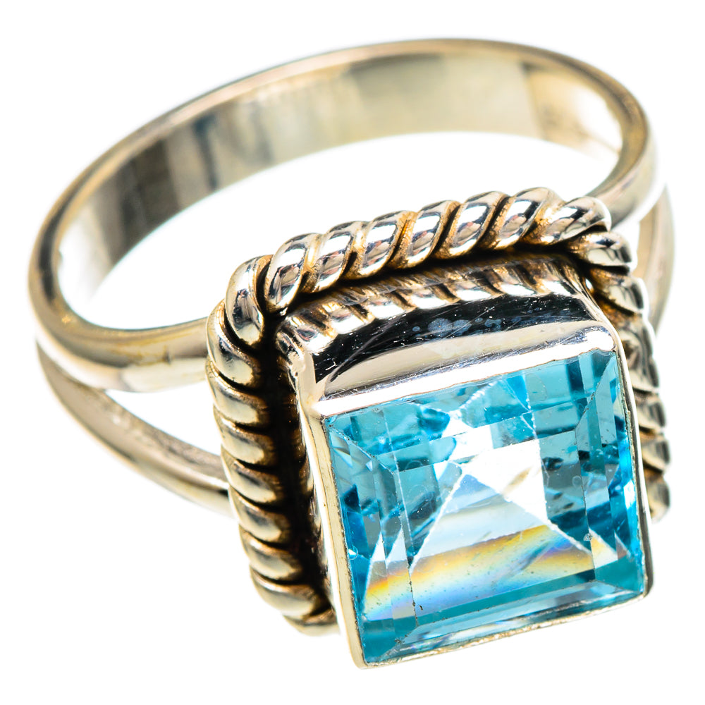 Blue Topaz Rings handcrafted by Ana Silver Co - RING99877