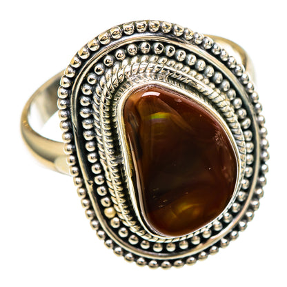 Mexican Fire Agate Rings handcrafted by Ana Silver Co - RING99881