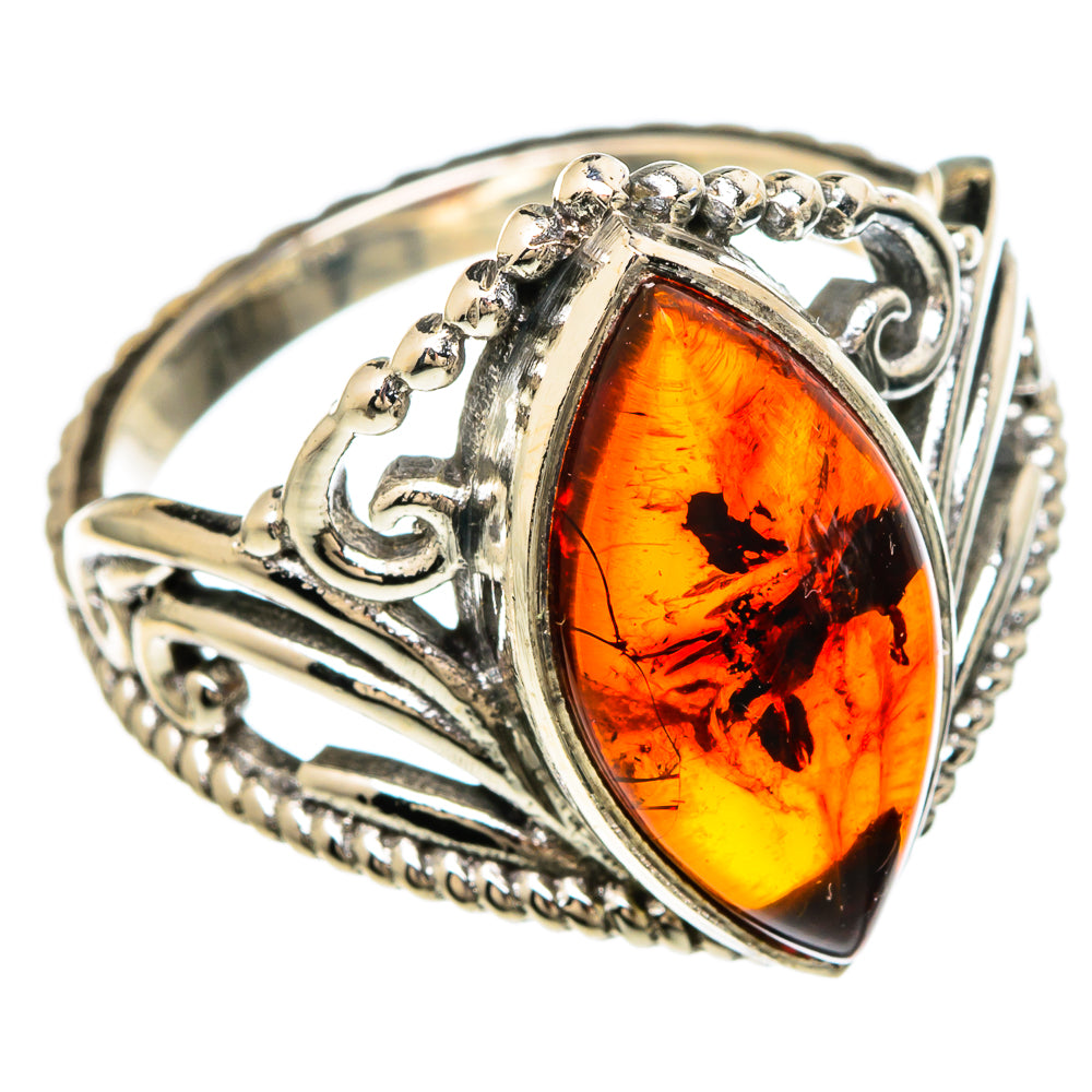 Baltic Amber Rings handcrafted by Ana Silver Co - RING99885