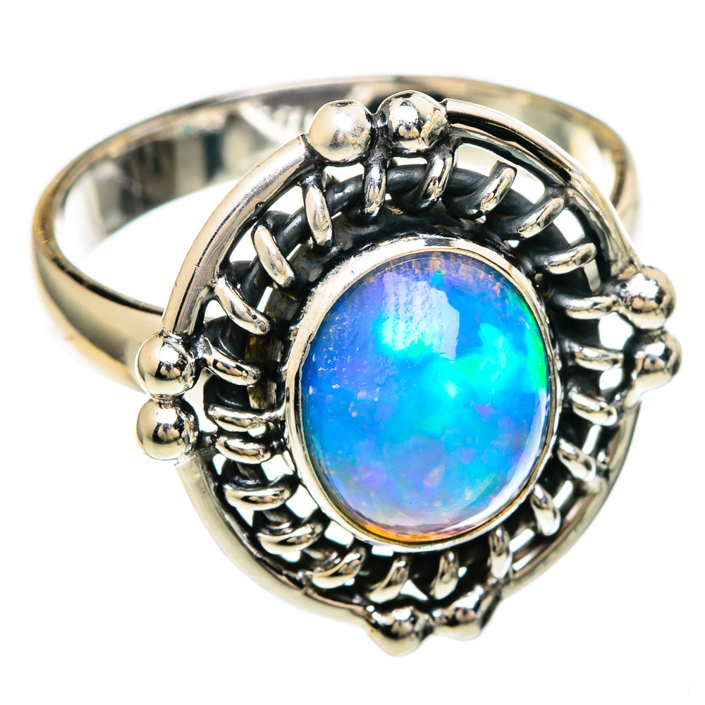 Ethiopian Opal Rings handcrafted by Ana Silver Co - RING99910