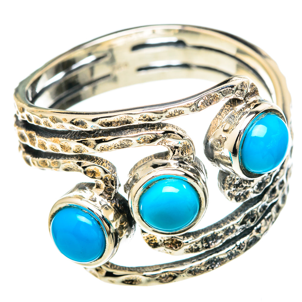 Sleeping Beauty Turquoise Rings handcrafted by Ana Silver Co - RING99912