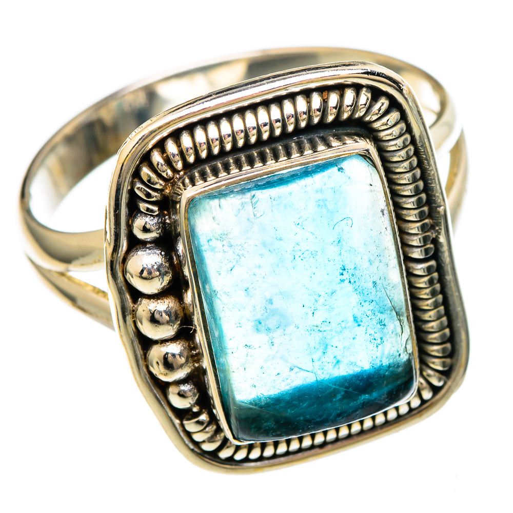 Blue Fluorite Rings handcrafted by Ana Silver Co - RING99913
