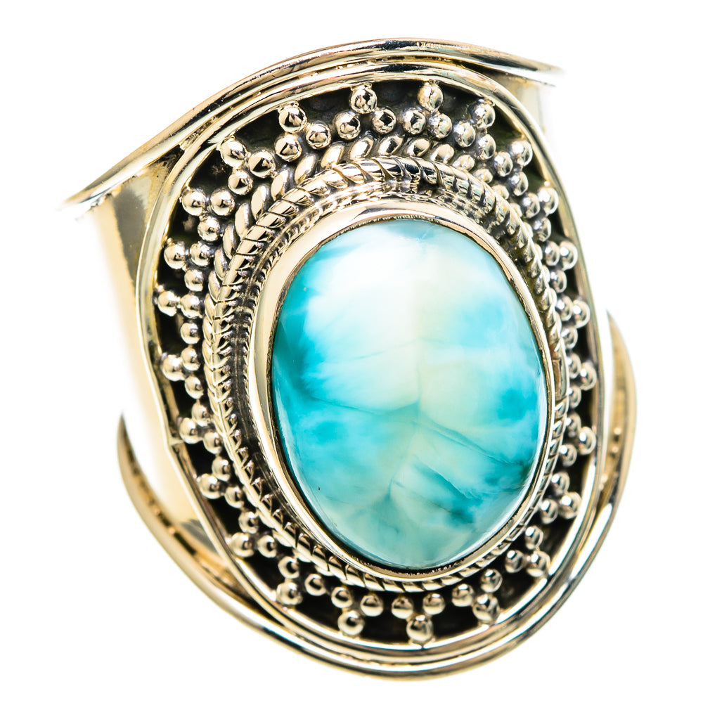 Larimar Rings handcrafted by Ana Silver Co - RING99917