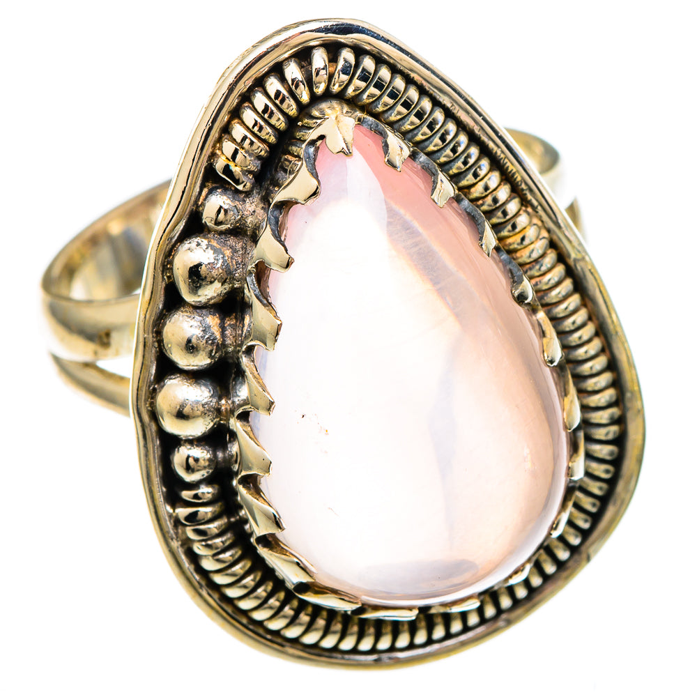 Rose Quartz Rings handcrafted by Ana Silver Co - RING99928