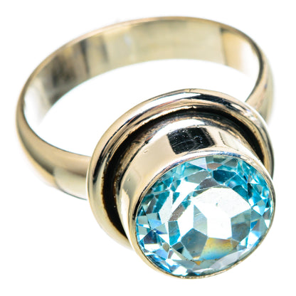 Blue Topaz Rings handcrafted by Ana Silver Co - RING99955 - Photo 2