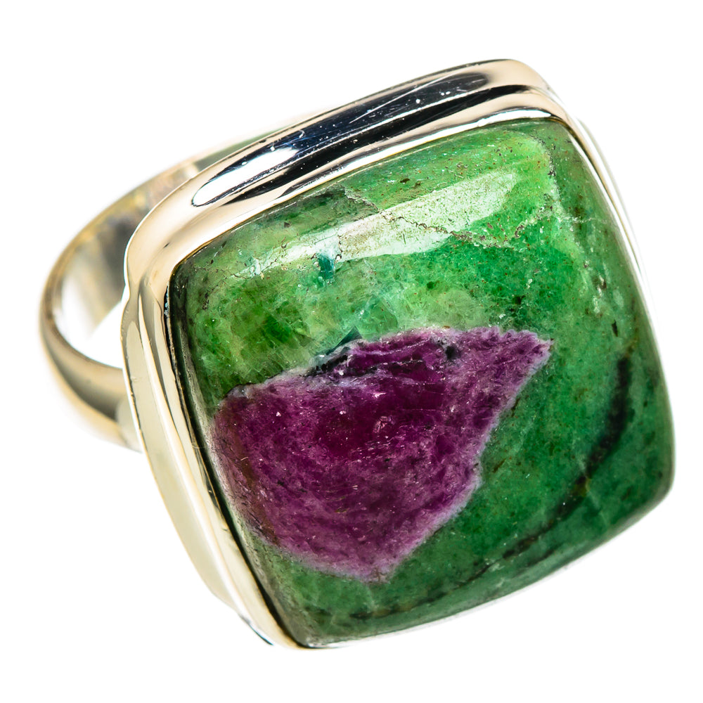 Ruby Zoisite Rings handcrafted by Ana Silver Co - RING99957