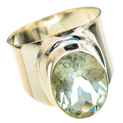 Green Amethyst Rings handcrafted by Ana Silver Co - RING99958