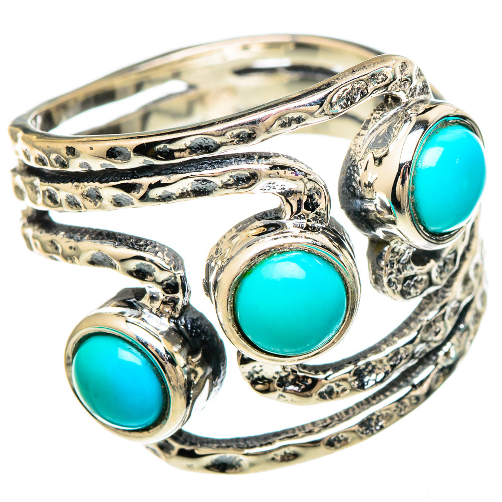 Sleeping Beauty Turquoise Rings handcrafted by Ana Silver Co - RING99990