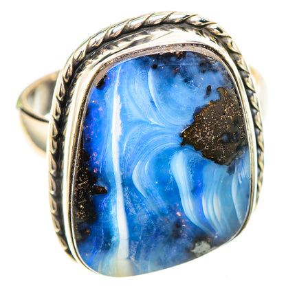 Australian Boulder Opal Ring Size 8.5 (925 Sterling Silver) RING137081