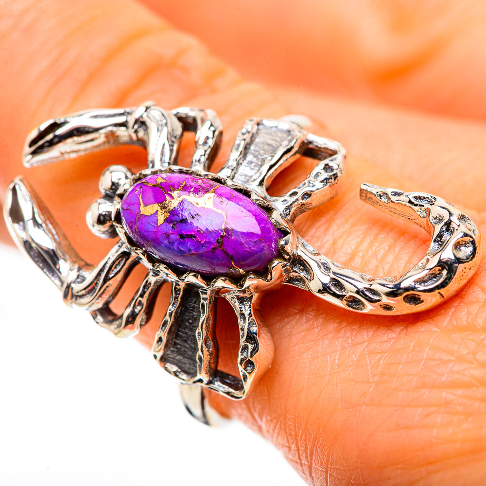Ana Silver Co Purple Copper Composite Turquoise Ring Size 10 (925 Sterling Silver)