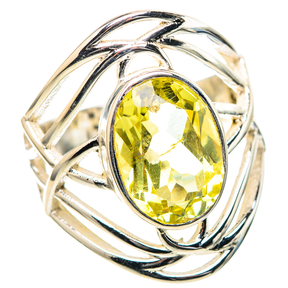 Faceted Citrine Ring Size 8.25 (925 Sterling Silver) RING136590