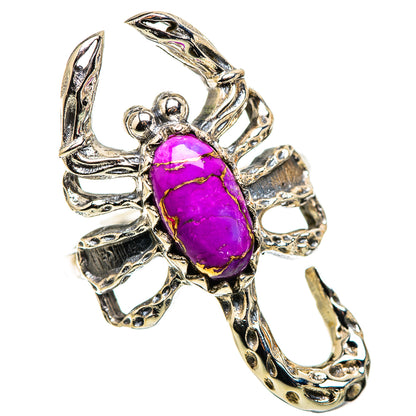 Purple Copper Composite Turquoise Ring Size 7.5 (925 Sterling Silver) RING135672
