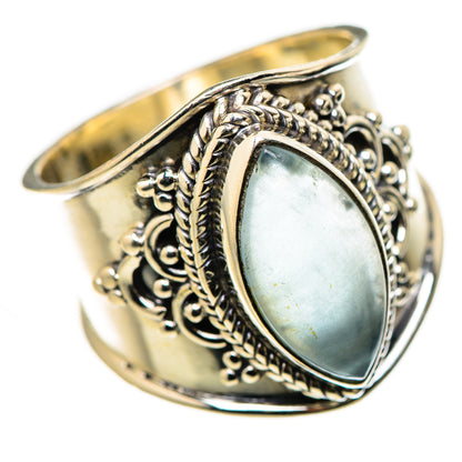 Natural Aquamarine Ring Size 6.75 (925 Sterling Silver) RING134670