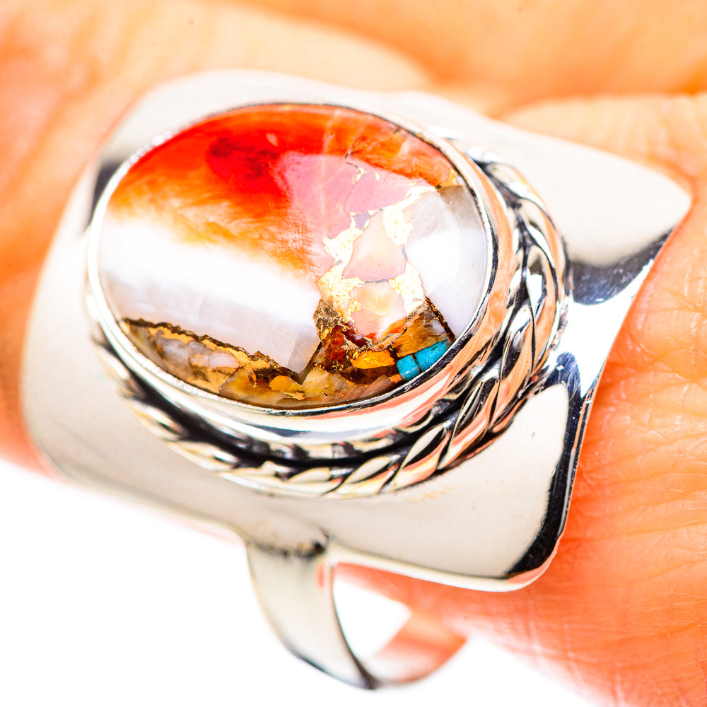 Spiny Oyster Turquoise Ring Size 11.5 (925 Sterling Silver) RING136570