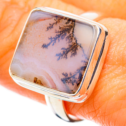 Scenic Dendritic Agate Ring Size 9 (925 Sterling Silver) RING135665
