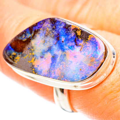 Australian Boulder Opal Ring Size 7 (925 Sterling Silver) RING137085