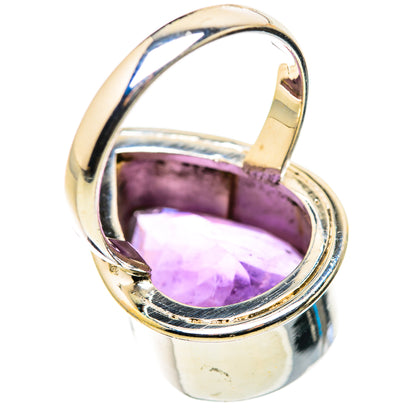Large Faceted Amethyst Ring Size 9 (925 Sterling Silver) RING134701