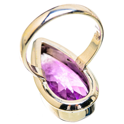 Large Faceted Amethyst Ring Size 8 (925 Sterling Silver) RING135925