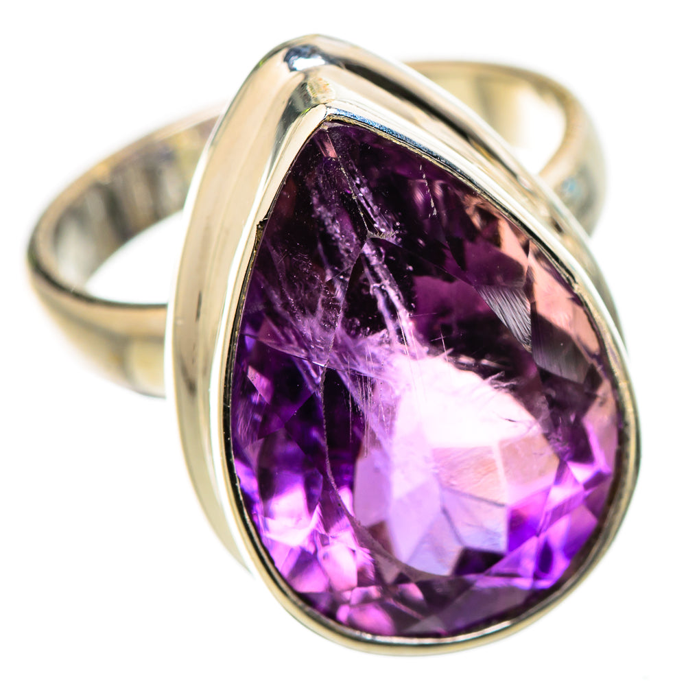 Faceted Amethyst Ring Size 6 (925 Sterling Silver) RING135312