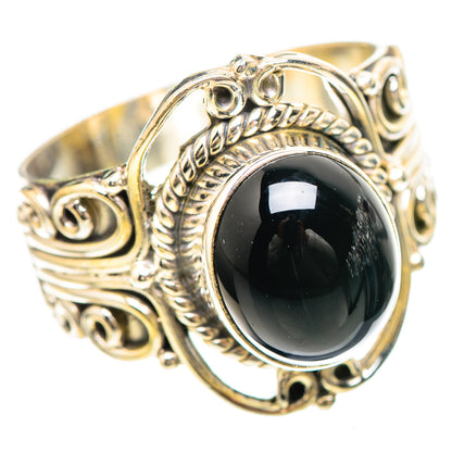 Black Onyx 925 Sterling Silver Ring Size 10.5 (925 Sterling Silver) RING137185