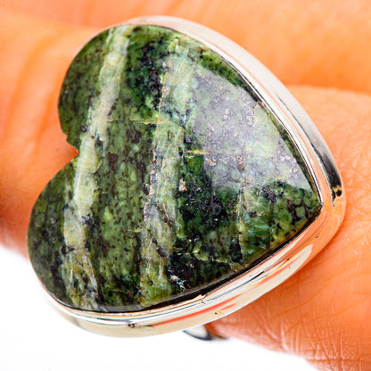 Large Swiss Green Opal Ring Size 8 (925 Sterling Silver) RING135975