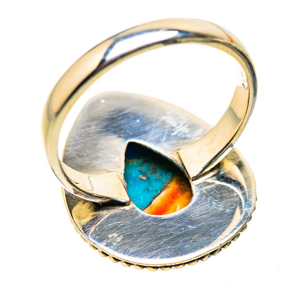 Spiny Oyster Turquoise Ring Size 9 (925 Sterling Silver) RING134875
