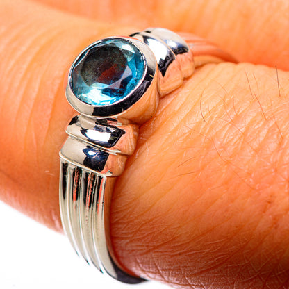 Blue Topaz Ring Size 8 (925 Sterling Silver) RING135625