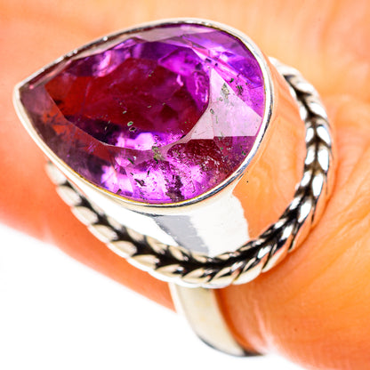 Ana Silver Co Faceted Amethyst Ring Size 6.25 (925 Sterling Silver)