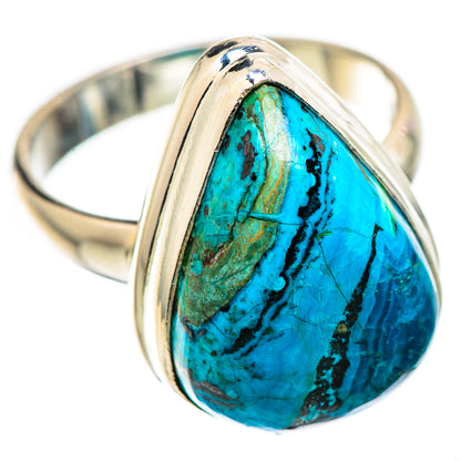 Chrysocolla Ring Size 8 (925 Sterling Silver) RING136010