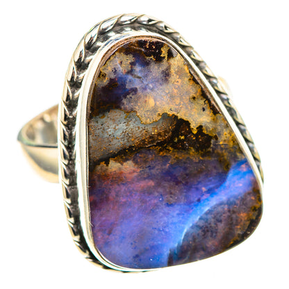 Australian Boulder Opal Ring Size 6.25 (925 Sterling Silver) RING136881