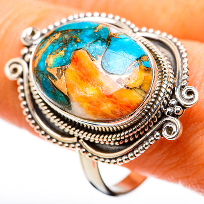 Ana Silver Co Spiny Oyster Turquoise Ring Size 11.75 (925 Sterling Silver)