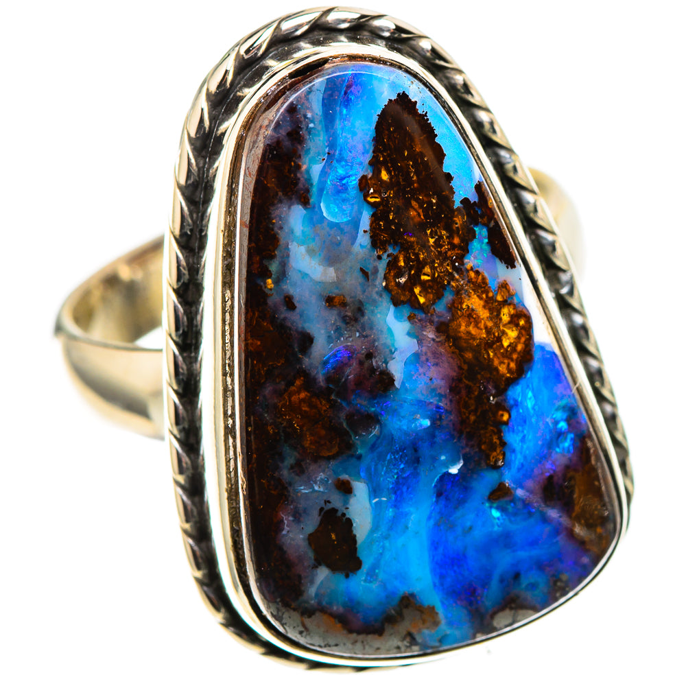 Boulder Opal 925 Sterling Silver Ring Size 7.5 (925 Sterling Silver) RING137740