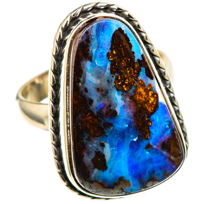 Boulder Opal 925 Sterling Silver Ring Size 7.5 (925 Sterling Silver) RING137740