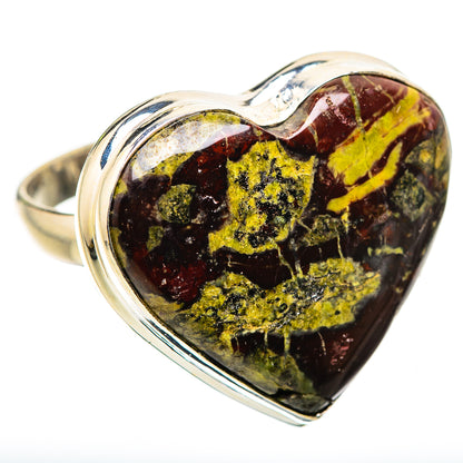 Ana Silver Co Large Rainforest Jasper Ring Size 11 (925 Sterling Silver)